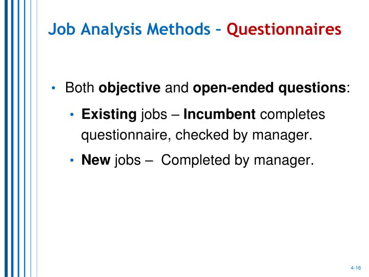 ppt job analysis and job design powerpoint presentation id 2988545 job analysis questionnaires