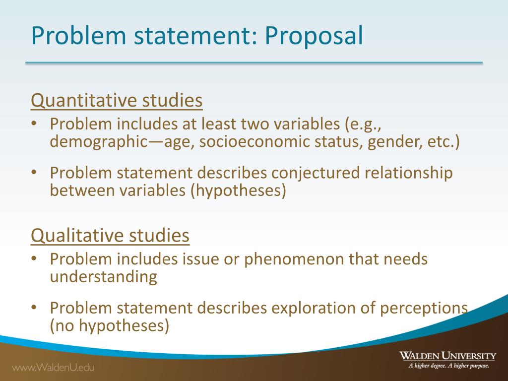 problem statement in social science research