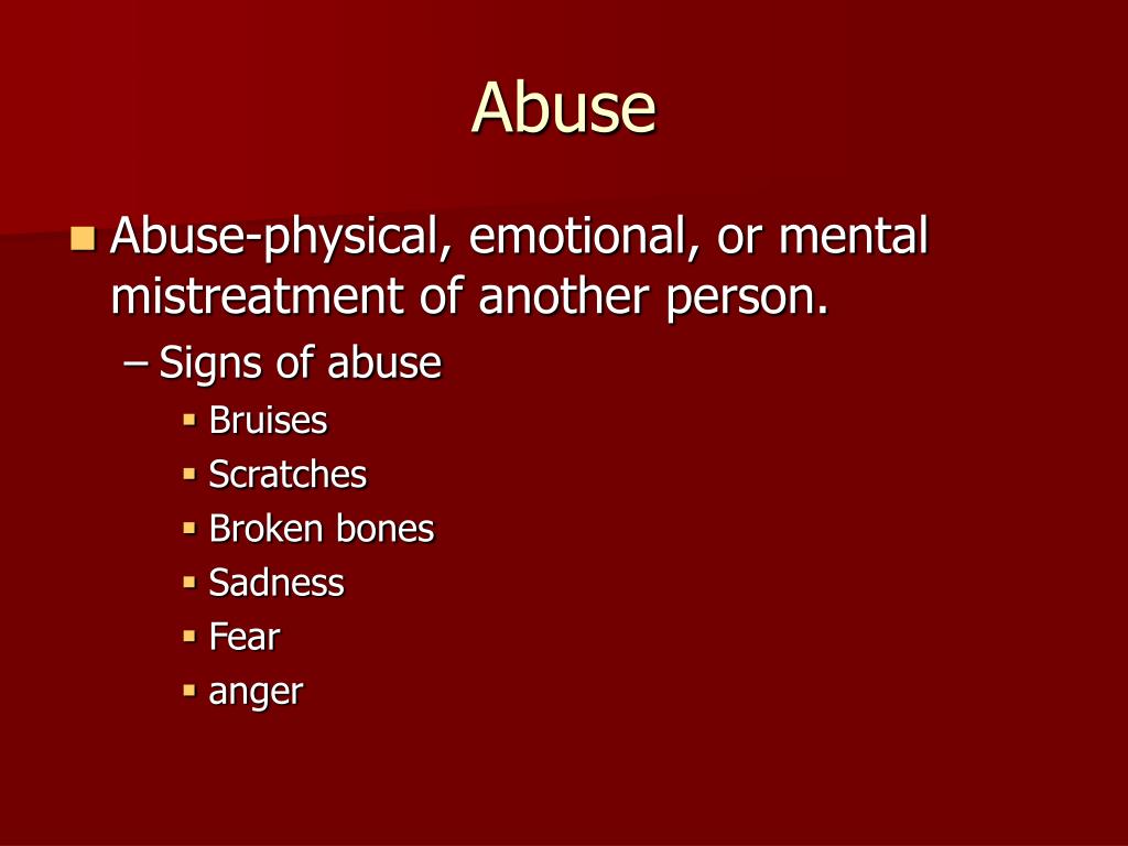 PPT - Abuse PowerPoint Presentation, free download - ID:2988971