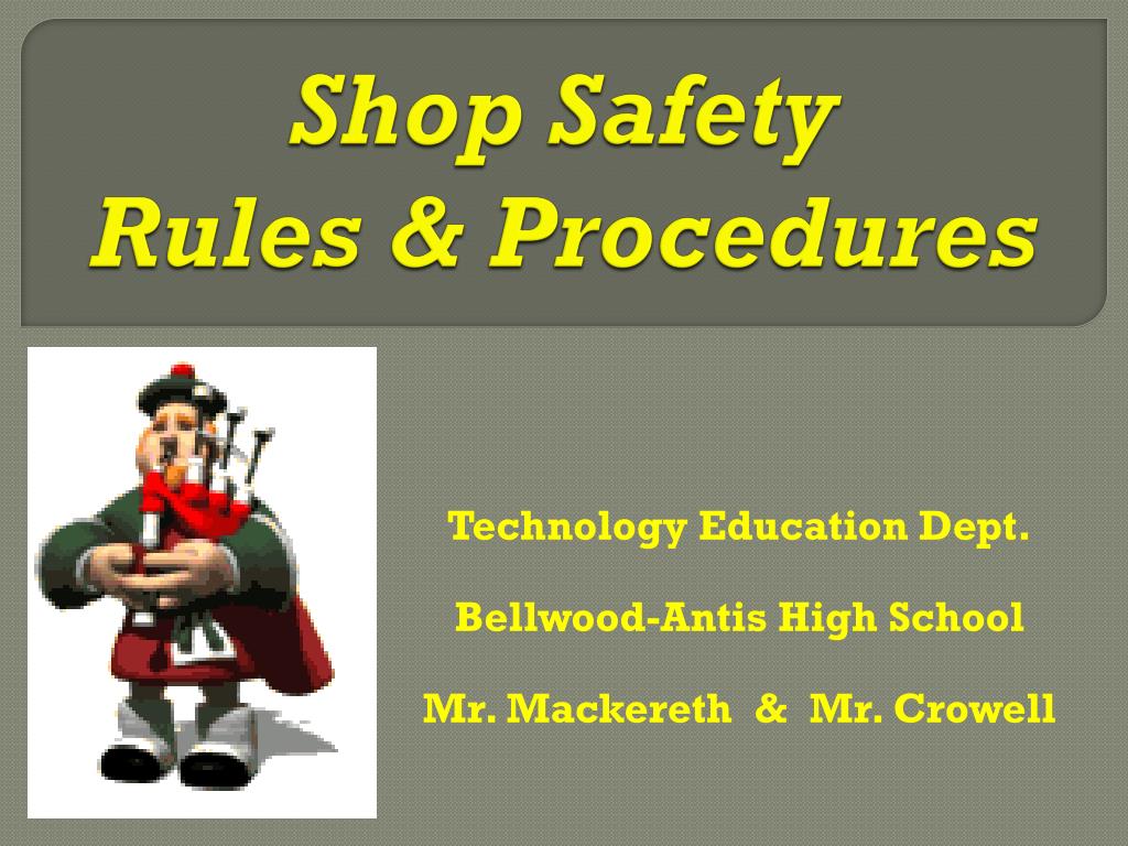 shop safety assignment