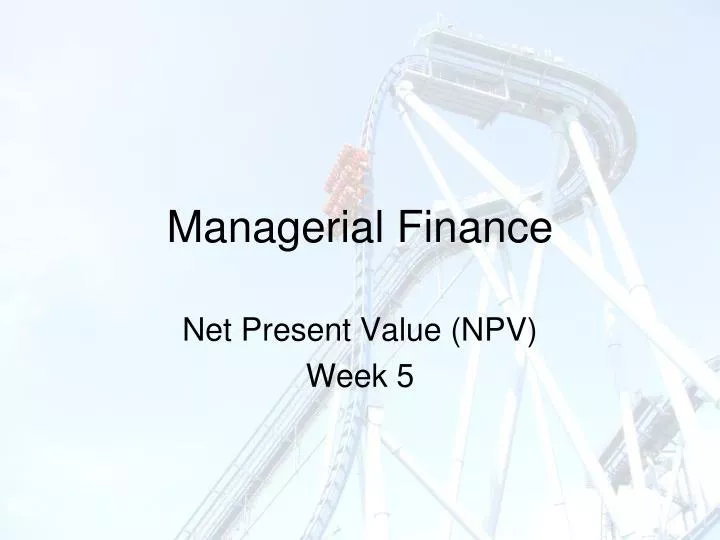 finance net present value and options What is net present value there are generally three options available: as knight writes in his book, financial intelligence. finance net present value and options What is net present value there are generally three options available: as knight writes in his book, financial intelligence.