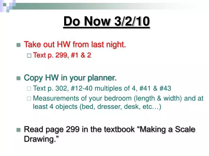 Ppt Do Now 3 2 10 Powerpoint Presentation Free Download