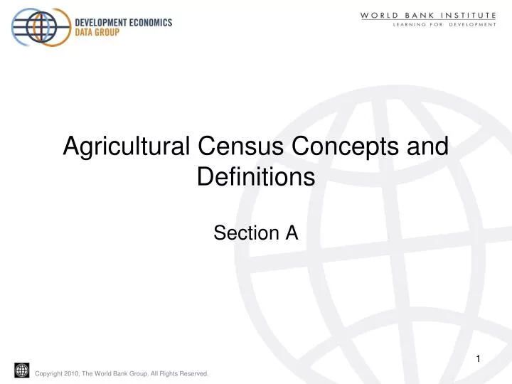 PPT - Agricultural Census Concepts and Definitions PowerPoint ...