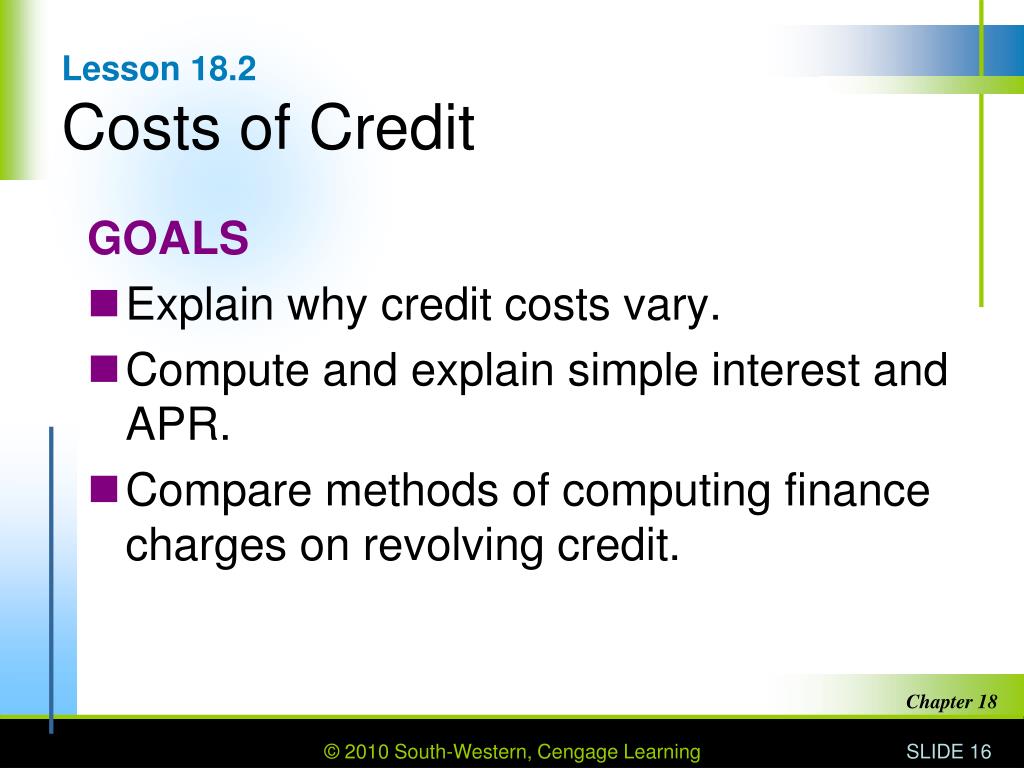 the cost of credit multimedia presentation brainly