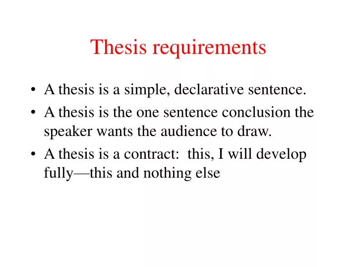 thesis requirements unideb