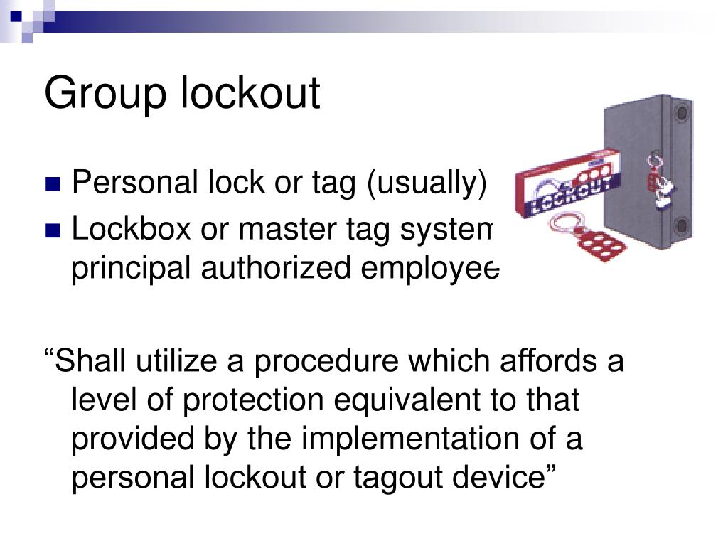 PPT - Energy Control Procedures Lockout/Tagout 29 CFR 1910.147 ...