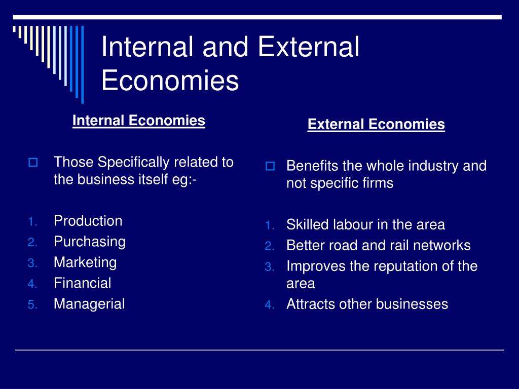 internal economies
