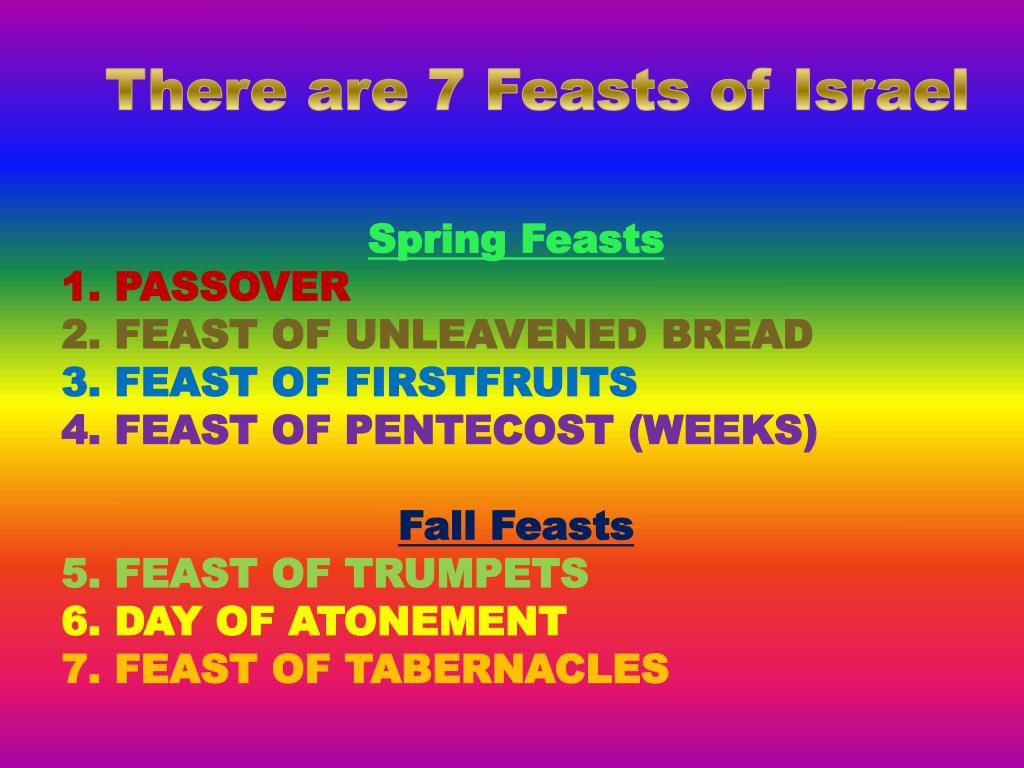 PPT There are 7 Feasts of Israel PowerPoint Presentation, free