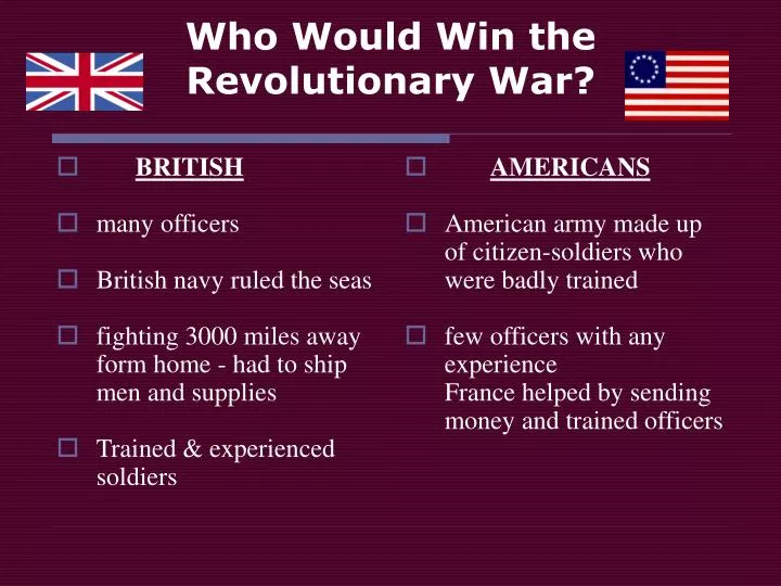 how did america win the revolutionary war essay