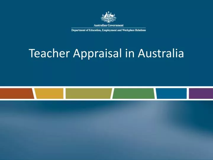 teacher appraisal in australia n.