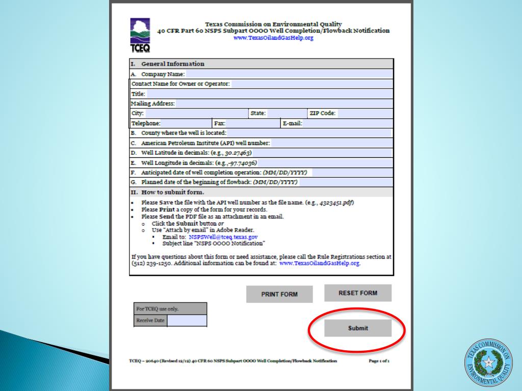 Well Completion Form PPT - Hot Topics Federal Standards for the Oil and Gas Industry ...