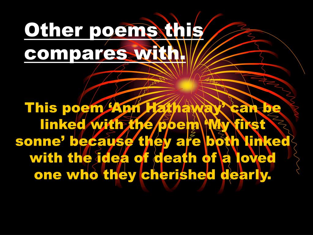 PPT Anne Hathaway by Carol Ann Duffy PowerPoint Presentation, free download ID2990911