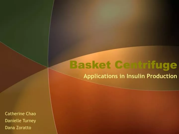 PPT - Basket Centrifuge PowerPoint Presentation, free download - ID:2991383