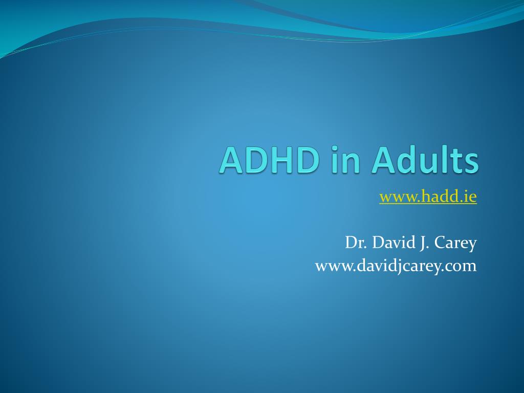 presentations of adhd in adults