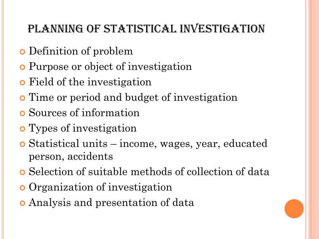 statistical investigation assignment