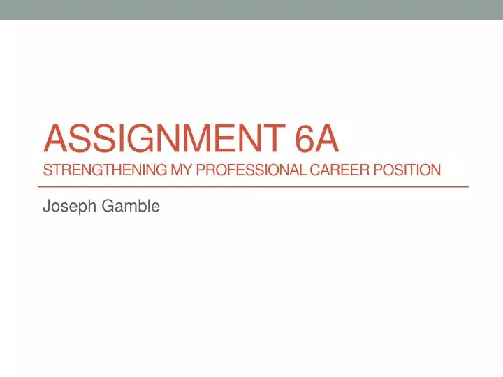 assignment for position