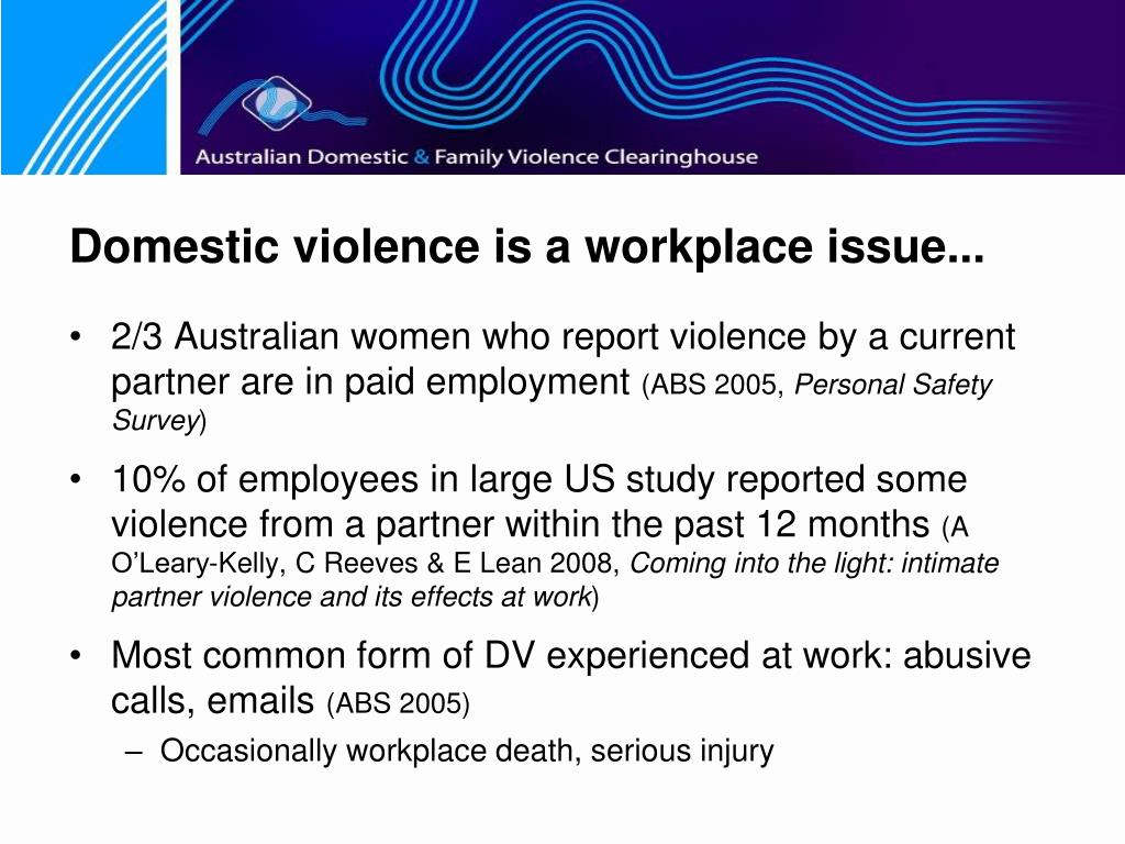 PPT - Domestic Violence Entitlements: Safe at Home and at Work Tashina ...