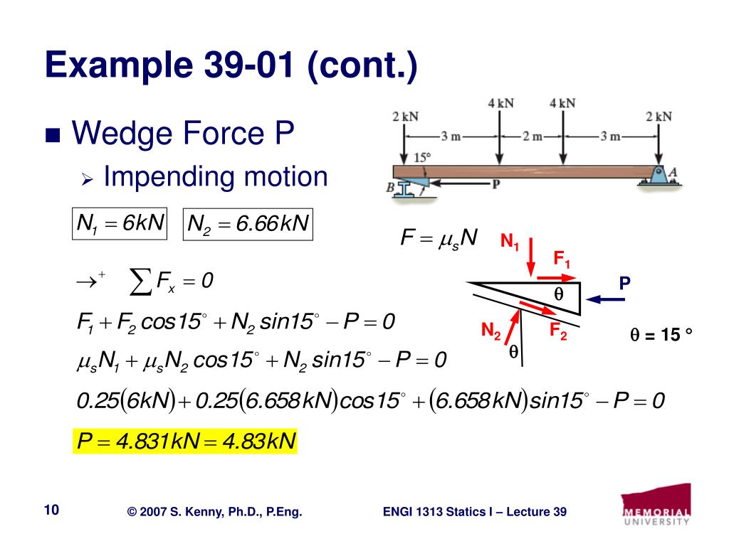 PPT - ENGI 1313 Mechanics I PowerPoint Presentation, free download -  ID:2992752