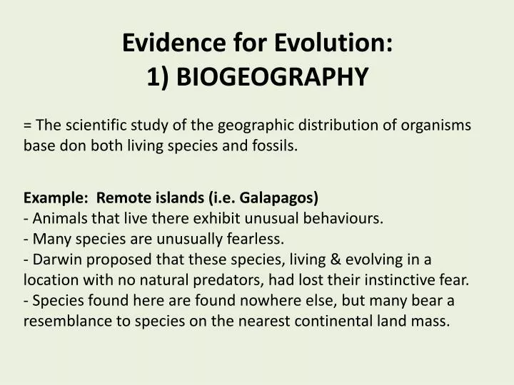 essay on evidence of evolution