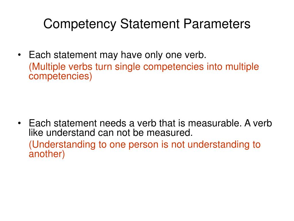 PPT - “Competence, like beauty and contact lenses, is in the eye of the ...