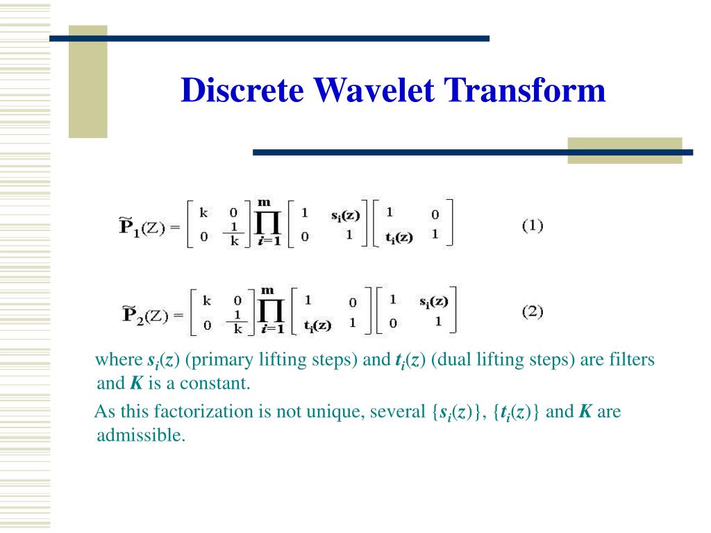 wavelet transform wavelet transform