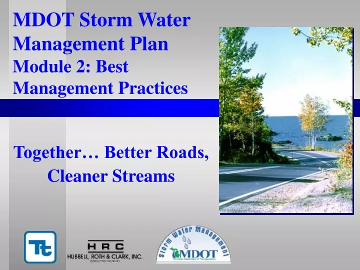 PPT - MDOT Storm Water Management Plan Module 2: Best Management ...