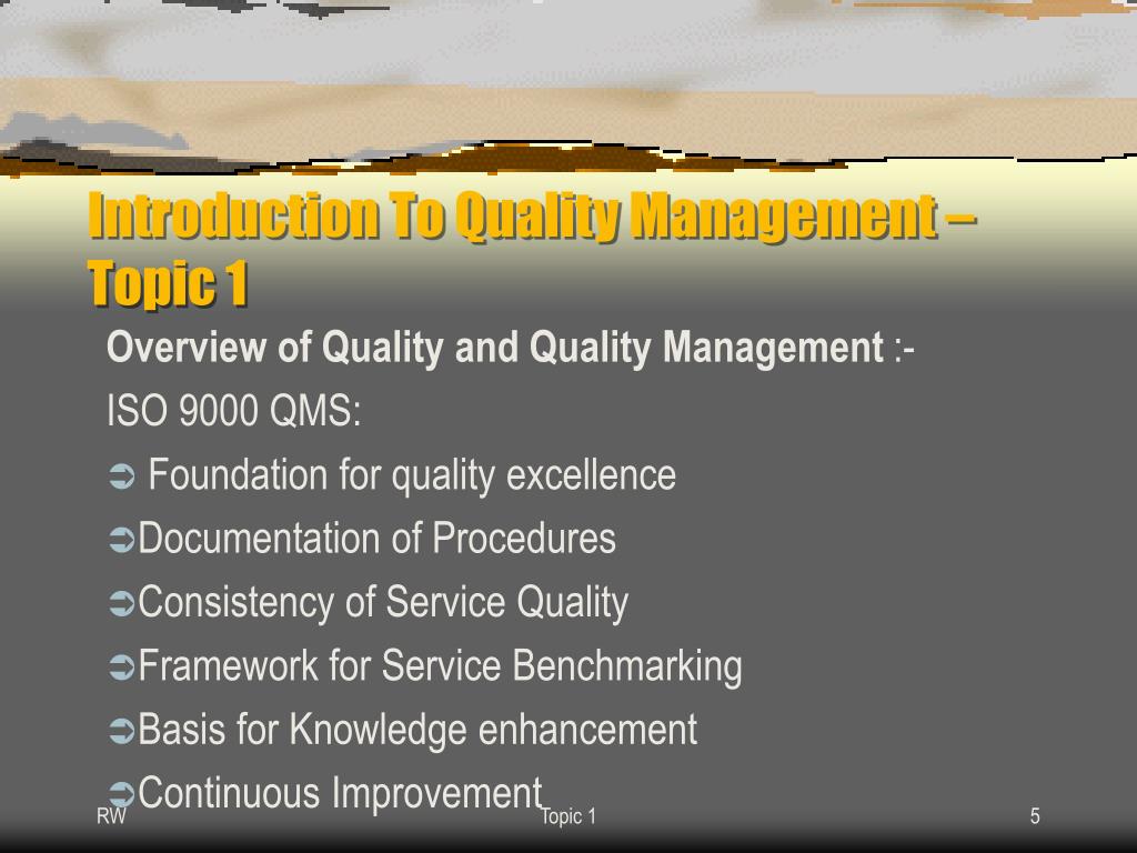 quality management topics for thesis