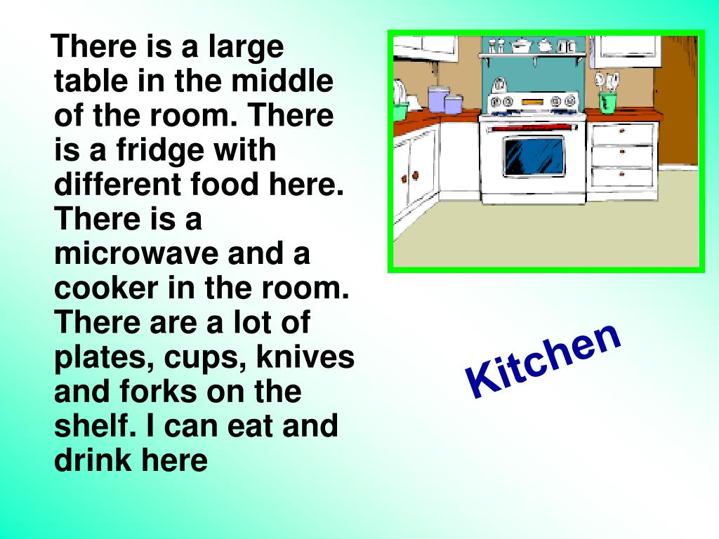 Правила на кухне на английском. Кухня на английском языке. Описание кухни there is there are. Описание комнаты на английском. Описание кухни на английском языке.