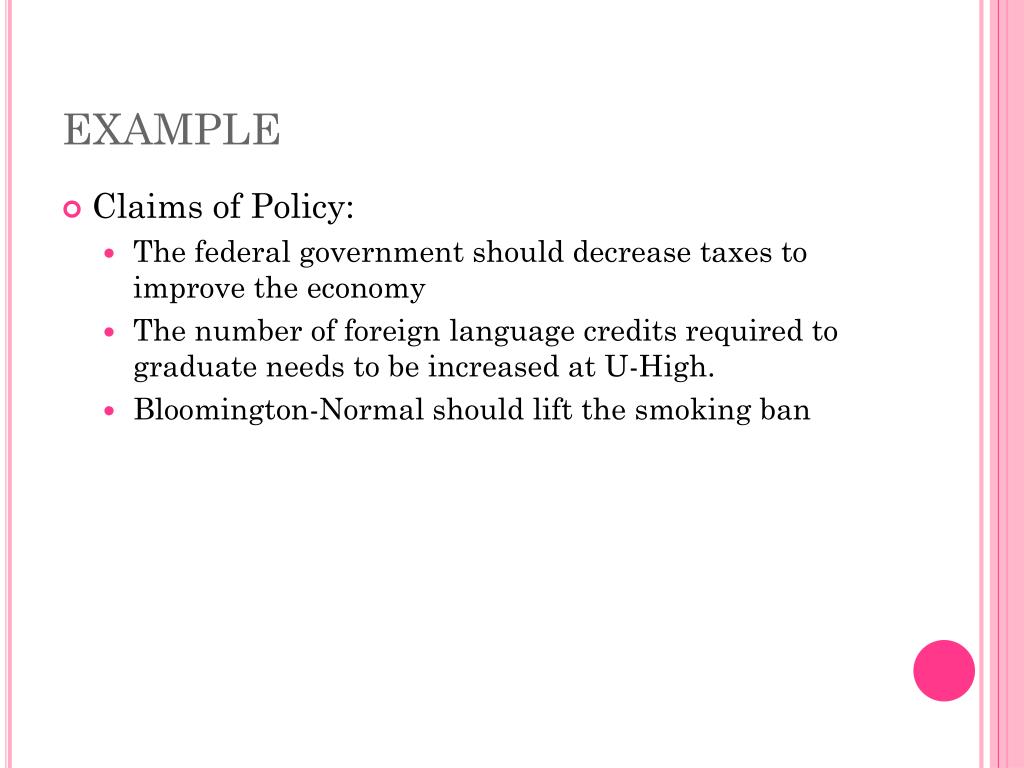 claim of policy essay topics