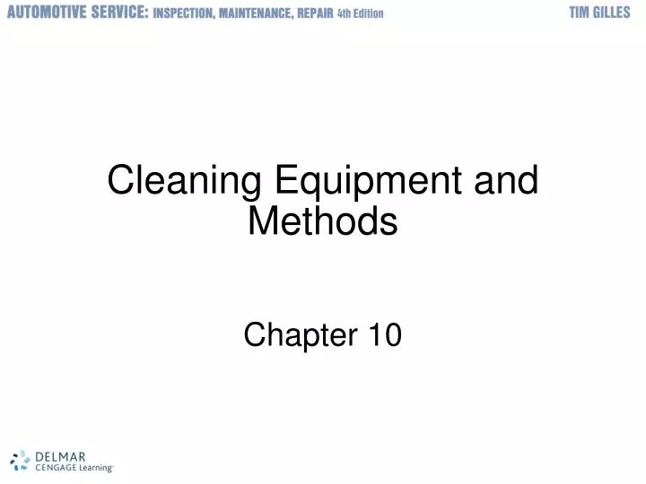cleaning equipment and methods n.