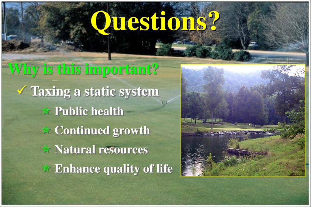 PPT Implementing a water conservation plan for golf course