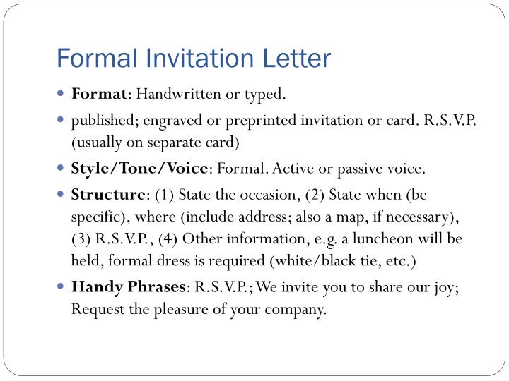 ppt invitation letter powerpoint presentation id 2995370 formal invitation sample