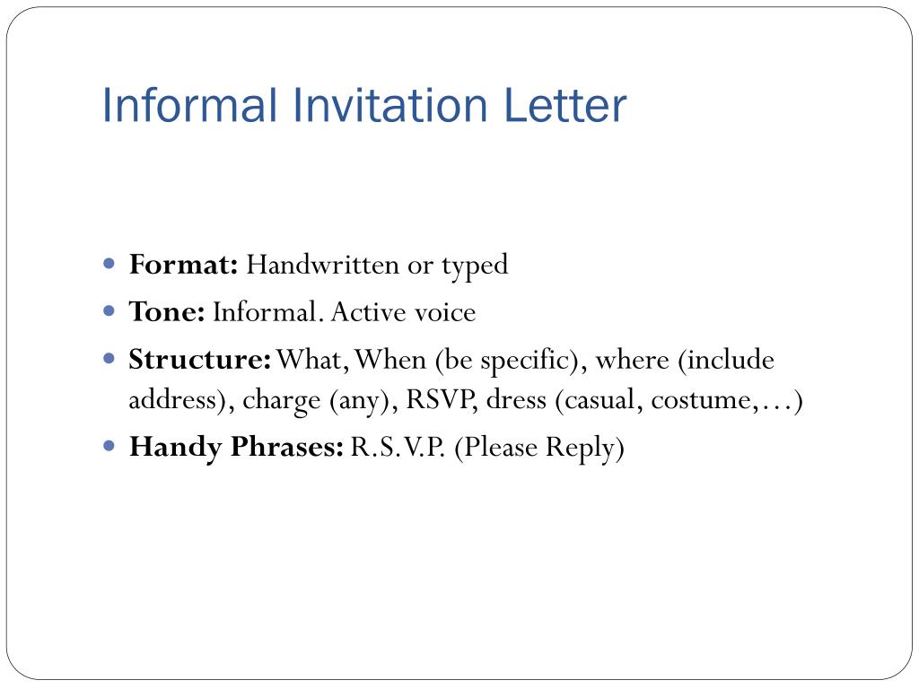 Invitation Letters & cards - ppt download