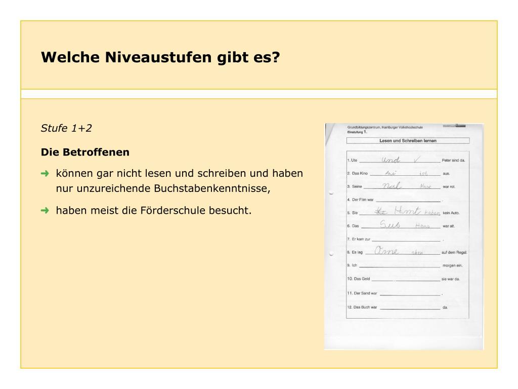 Nicht Lesen Und Schreiben Können PPT - Nicht alle Schüler können ausreichend lesen und schreiben