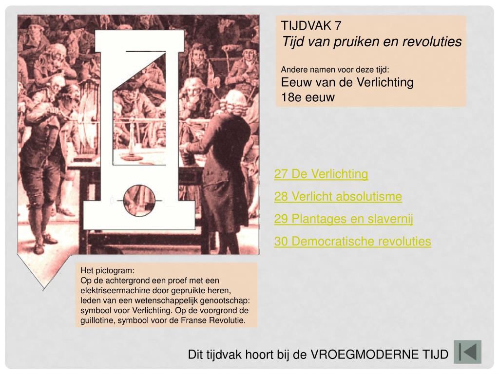 PPT - TIJDVAK 7 Tijd van pruiken en revoluties Andere namen voor deze