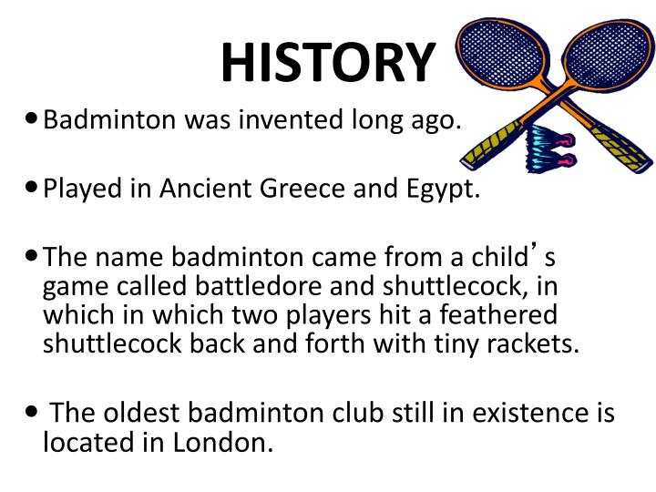 PPT Badminton PowerPoint Presentation ID 2996949   History N 