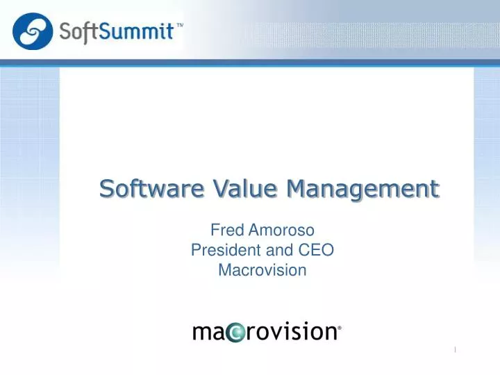 software value management n.