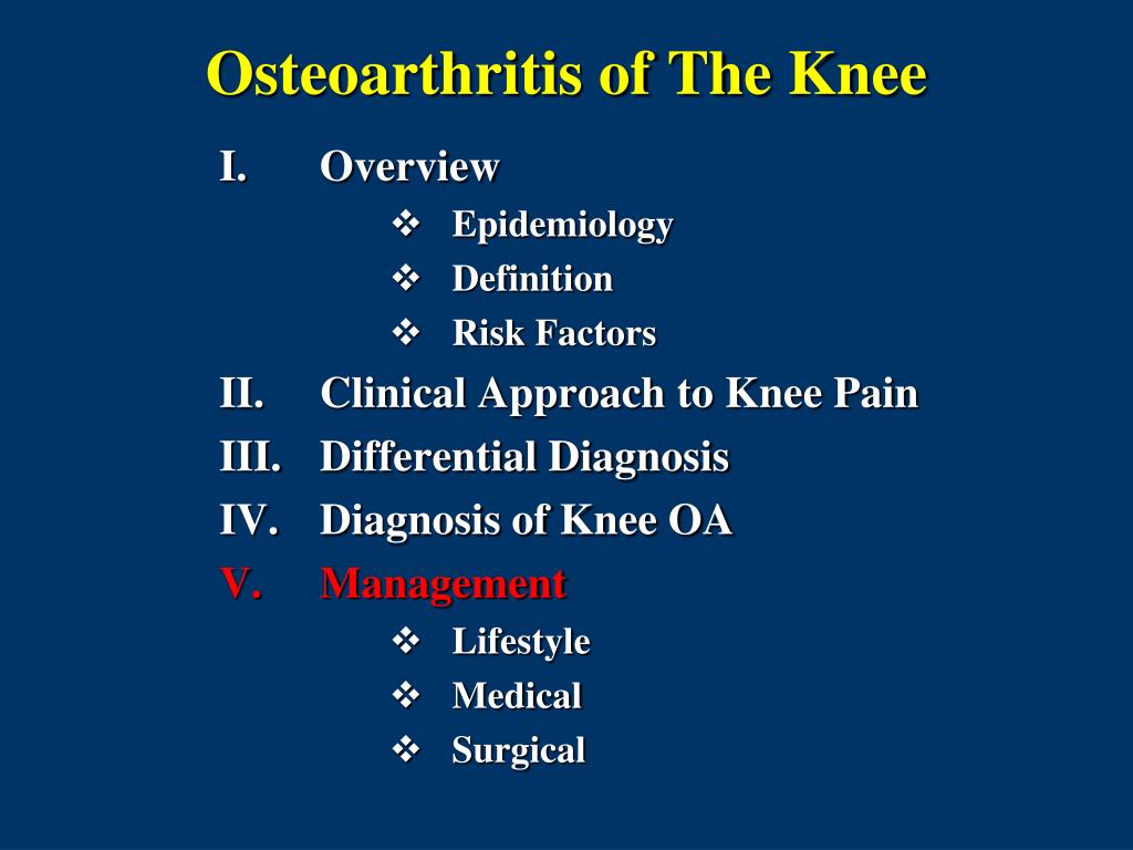 Ppt Osteoarthritis Of The Knee Powerpoint Presentation Free Download