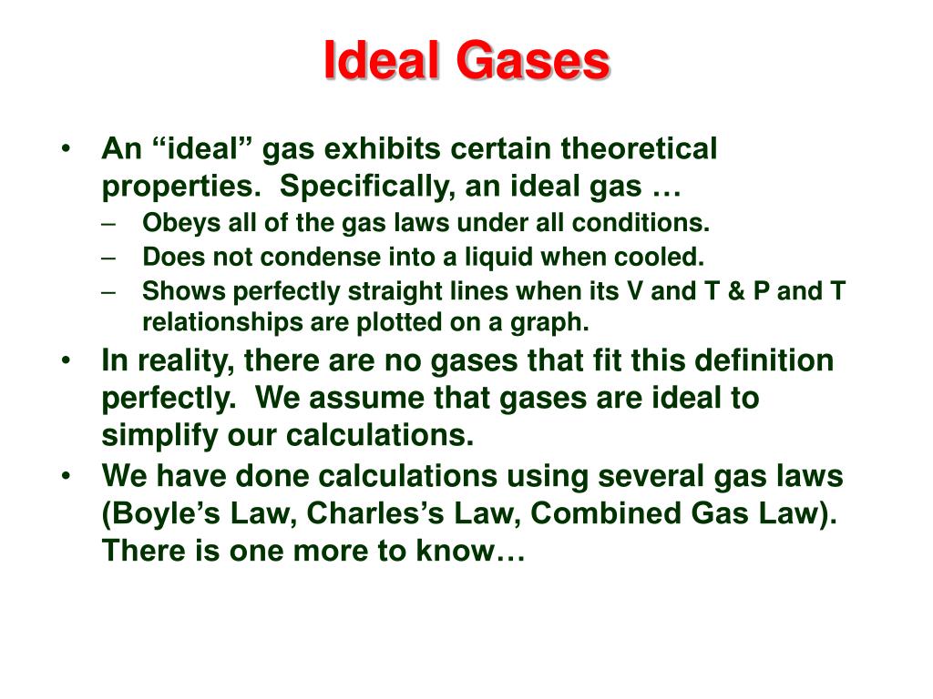Gas Properties Definitions
