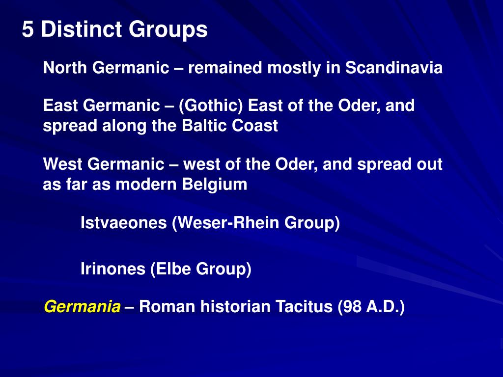 PPT We are family A brief language history of the Germanic family