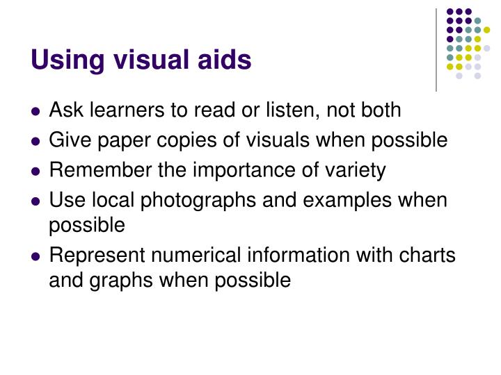 benefits of visual aids in presentation