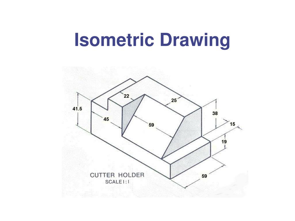 Make an oblique sketch of the given isometric sketch