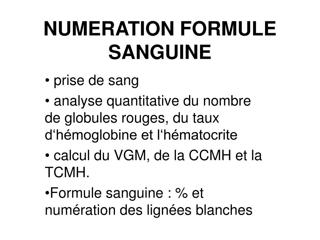PPT - NUMERATION FORMULE SANGUINE PowerPoint Presentation, free ...