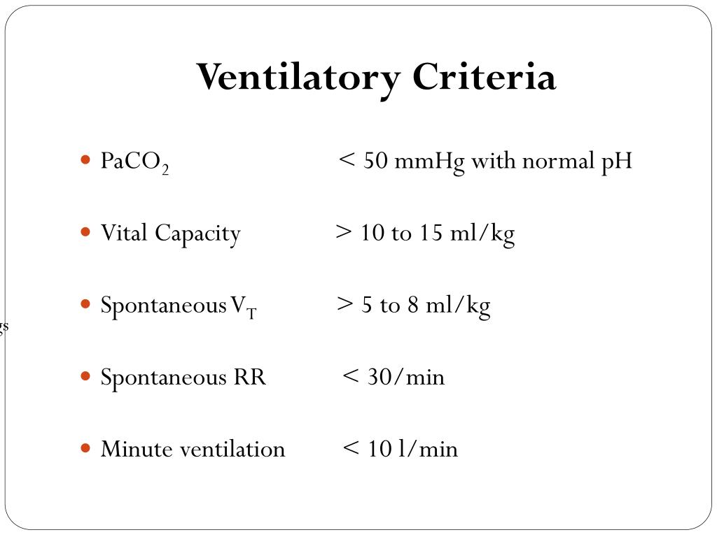 PPT Ventilatory Care of Critically ill Patient and Weaning from