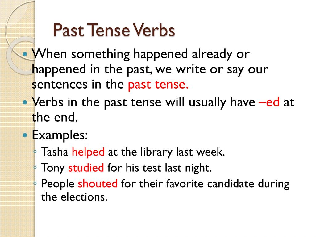 Ppt Verb Tense Powerpoint Presentation Free Download Id 3002404