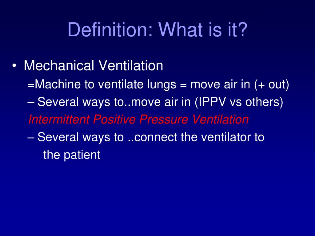 PPT - Mechanical Ventilation PowerPoint Presentation, free download -  ID:3002539