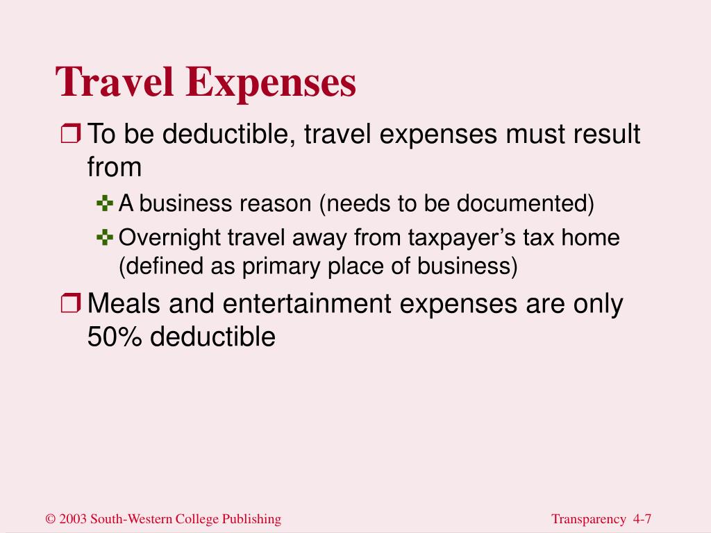 travel and transportation expenses related to rental property are deductible