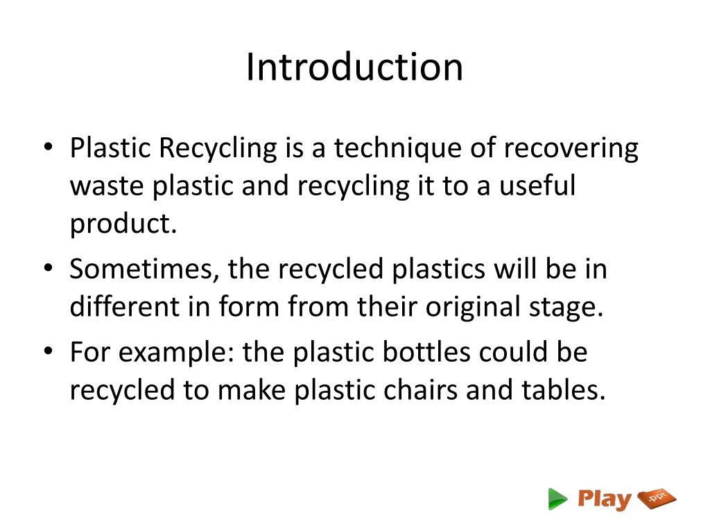 essay about recycling plastic