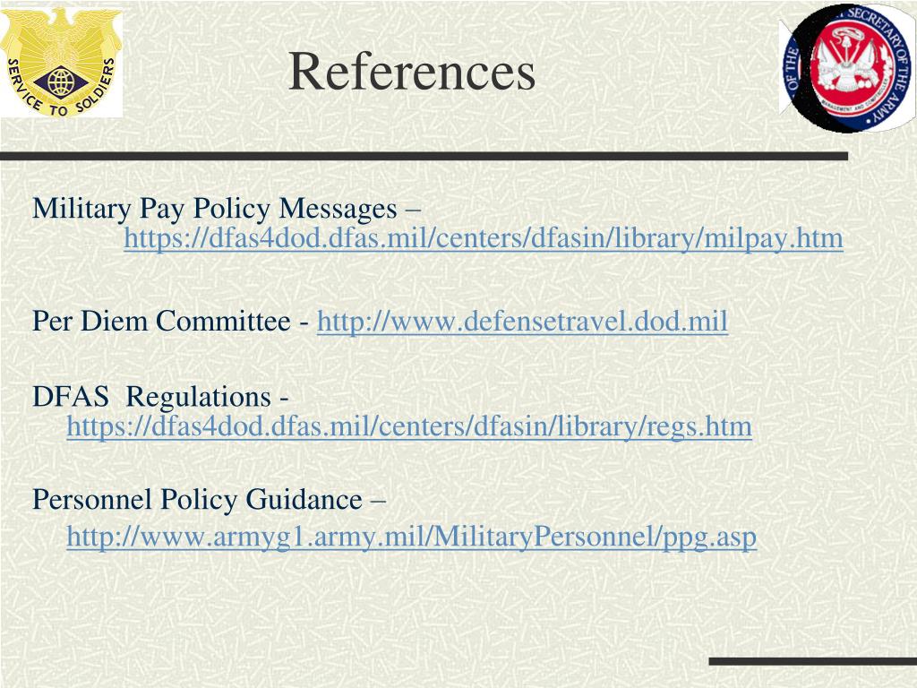 Dfas Mil Military Members Pay Entitlements Charts