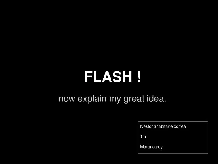 flash n.